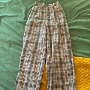 NWOT long plaid pants